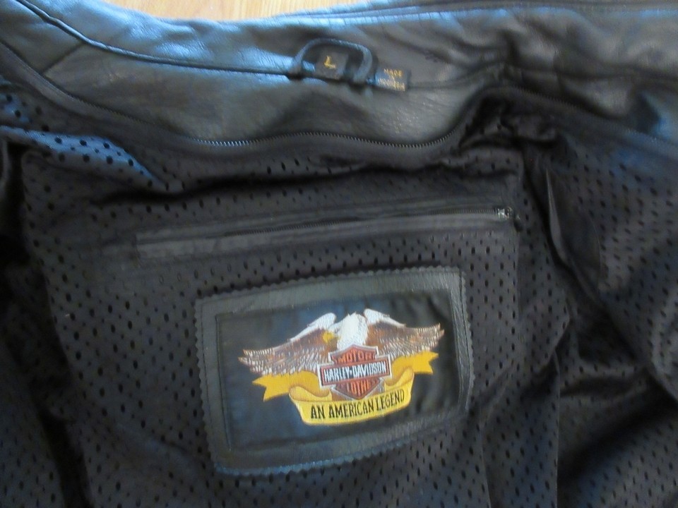 Harley Davidson LARGE FXRG Leather Touring Jacket w FS Liner & Armor 98508-93VM
