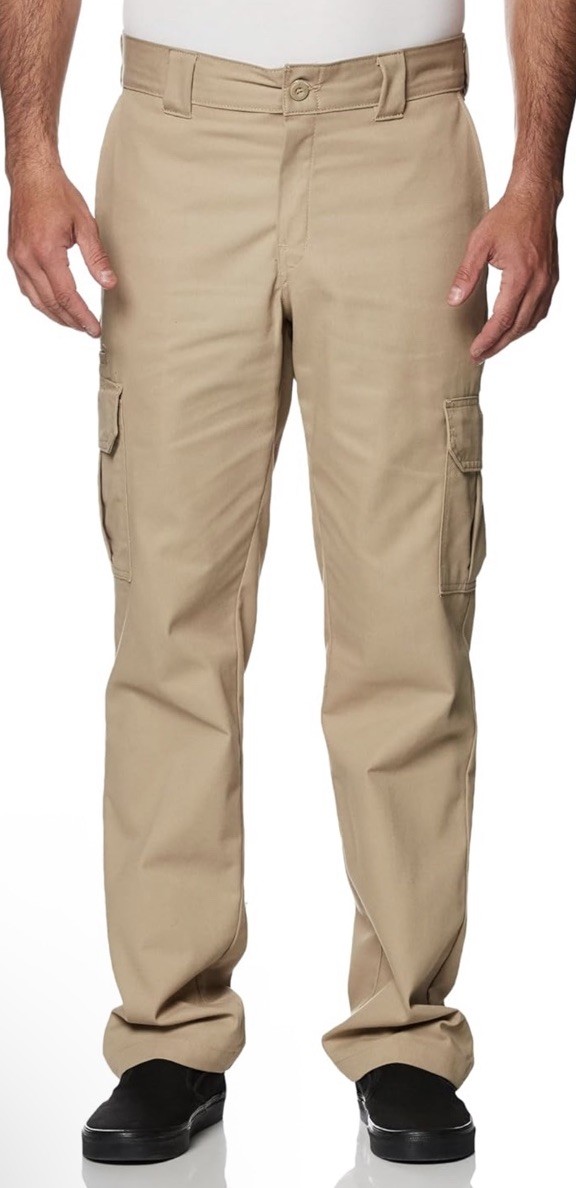 Dickies Cargo Pant 6 Pocket Relaxed Fit Straight Leg Beige Men’s 32X34 New