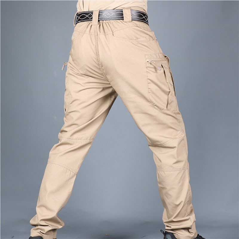 Mens Cargo Pants Work Combat Pants Outdoor Hiking Waterproof Trousers Tactical