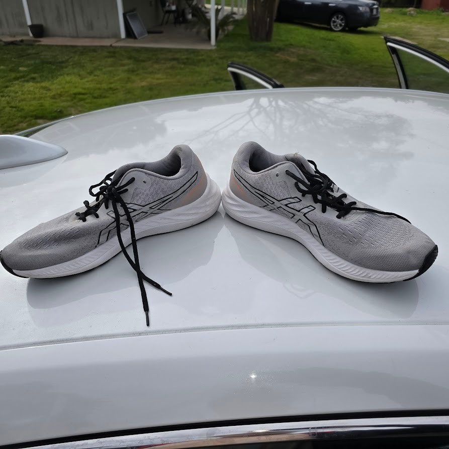 Asics Mens Gel Excite 9 1011B338 Running Shoes Sneakers Gray Orange Size 11