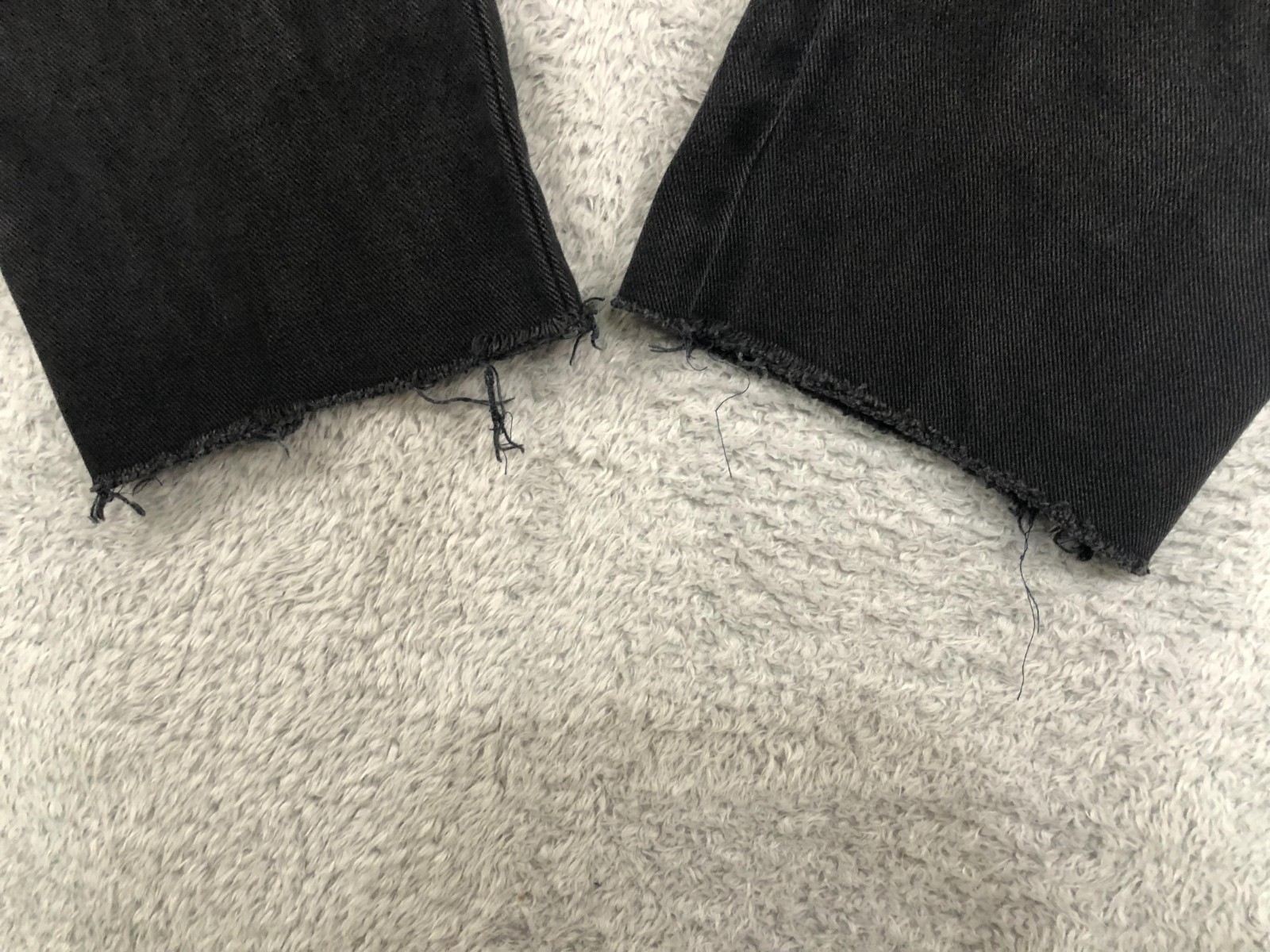 Armani Jeans Men 29×27 (Tag 31) Vintage Eco Stone Tapered Black Distressed *Flaw