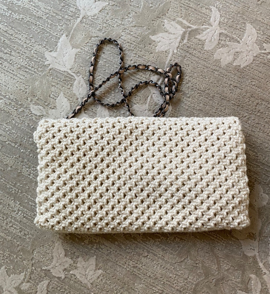 Zadig & Voltaire Crochet Crossbody Bag Cream