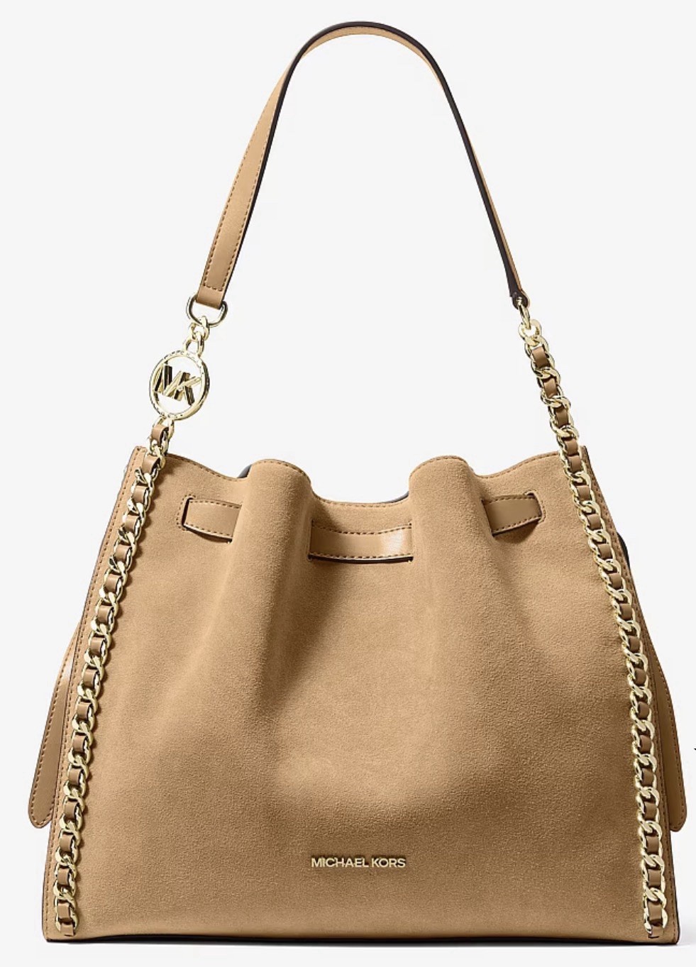 Michael Kors Mina Large Suede Chain Shoulder Bag