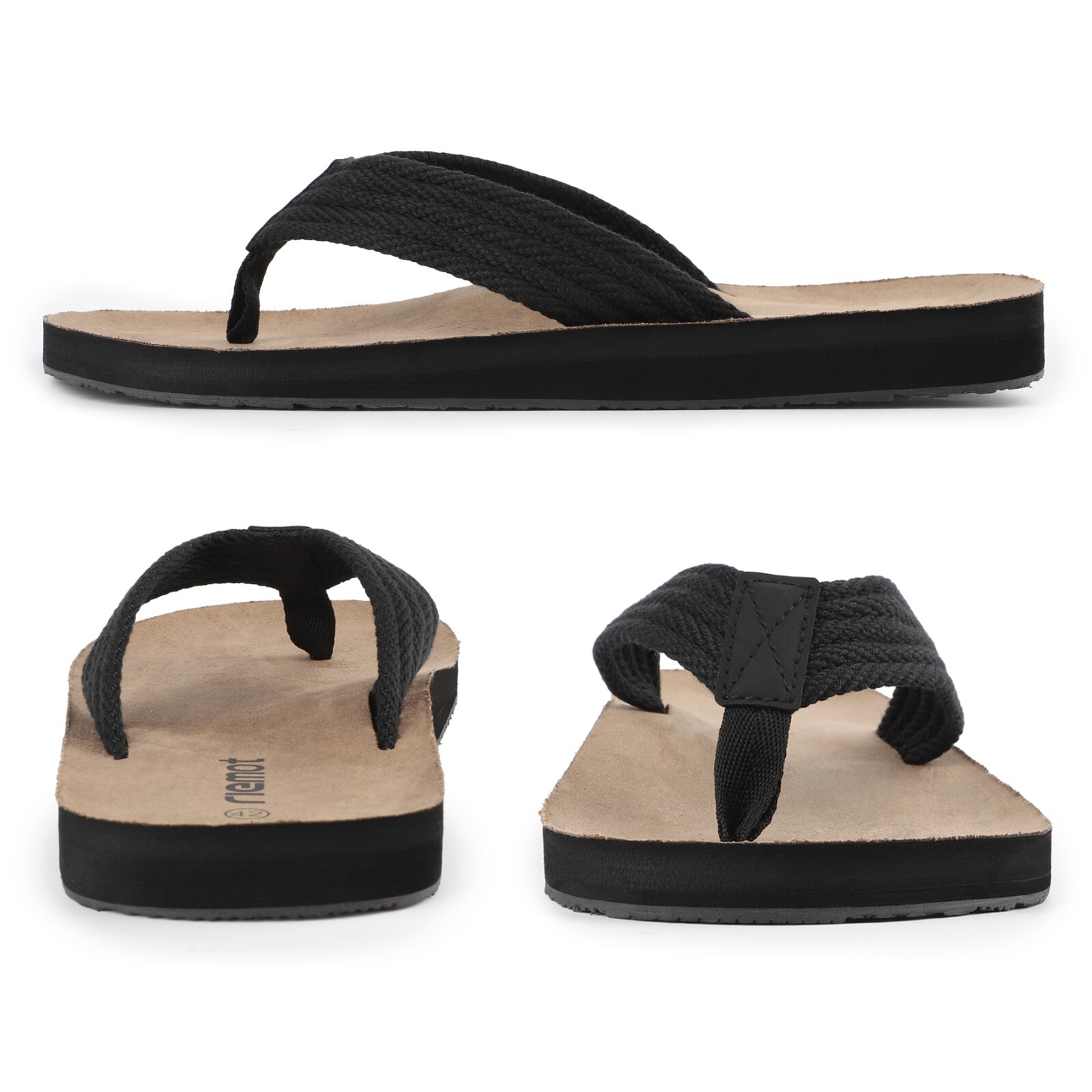 Mens Flip Flops Thong Sandals Shower Beach Slider Slip On Summer Casual Slipper