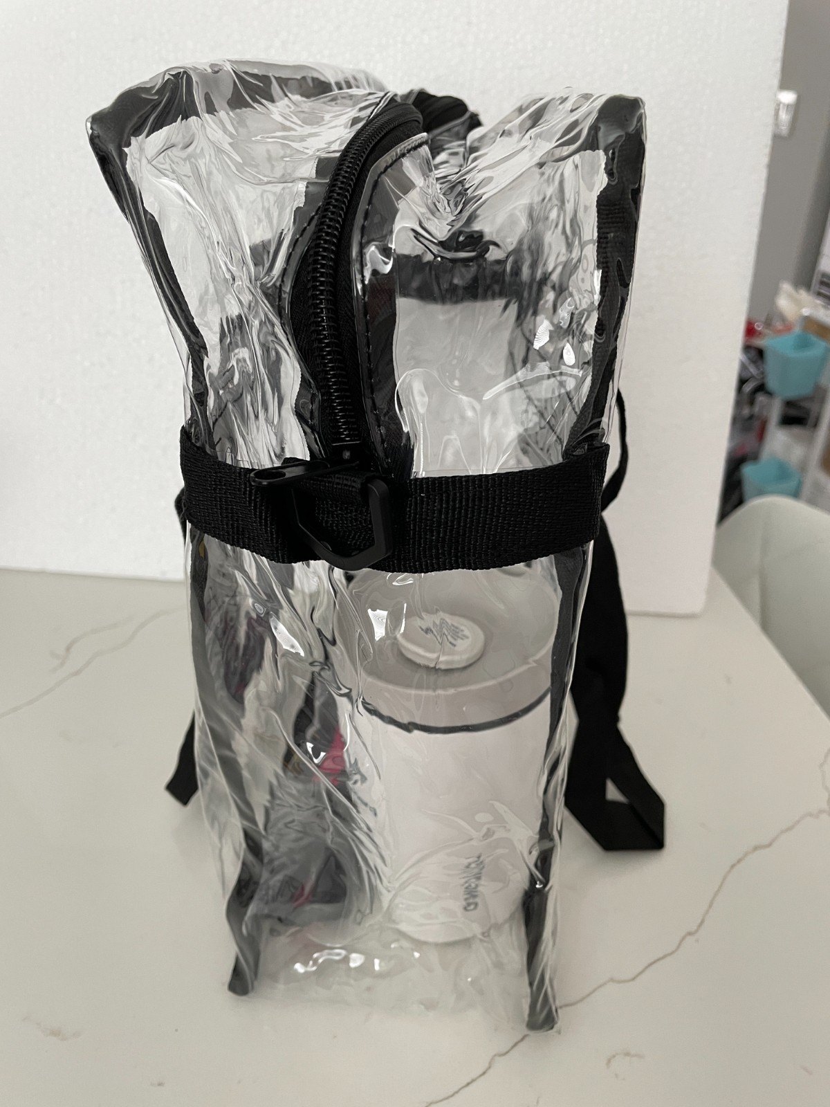Tote Bag T-Mobile PVC Clear Stadium Shoulder Strap Zip Side Pocket Unisex