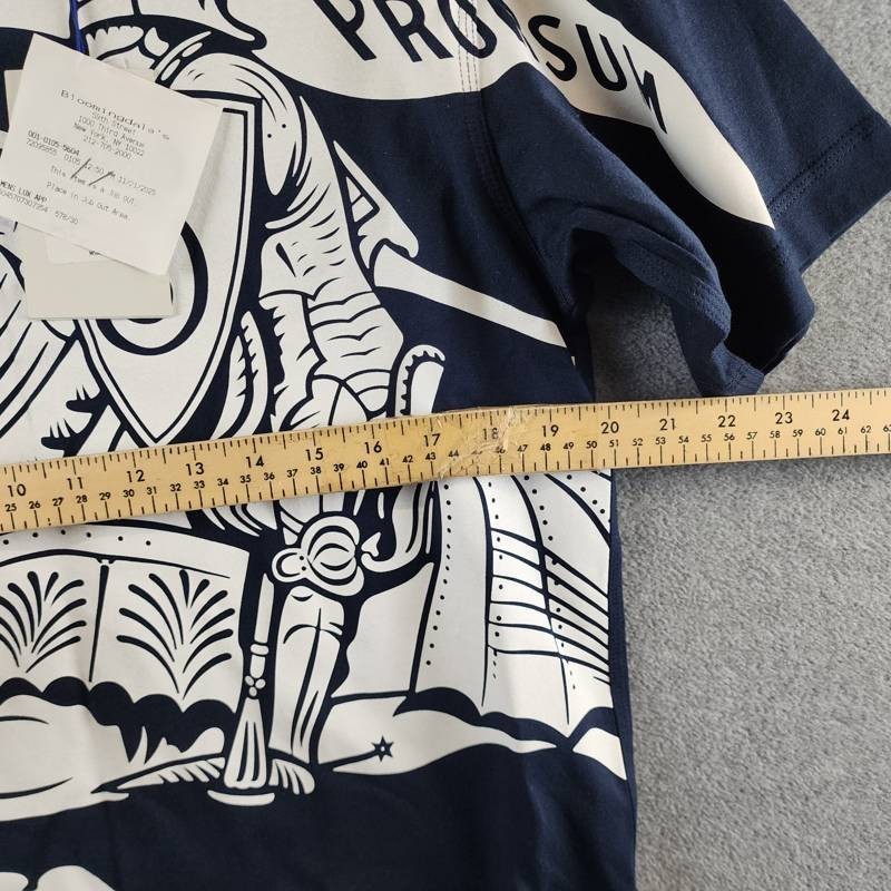 BURBERRY Equestrian Knight Print T-Shirt Men’s M Storm Crew Neck Short Sleeve