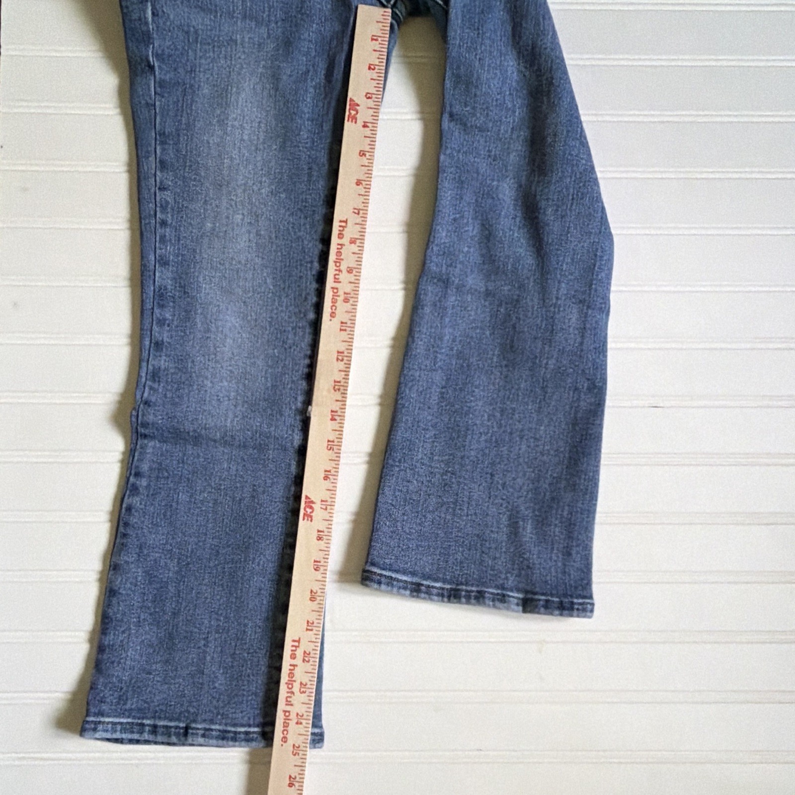 Judy Blue Cropped Bootcut Jeans Womens Size 3/26 Medium Wash Stretch Denim