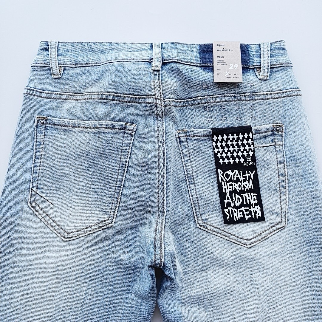 KSUBI Men’s Blue Letter Printing Pants Jeans size 32 Kj13
