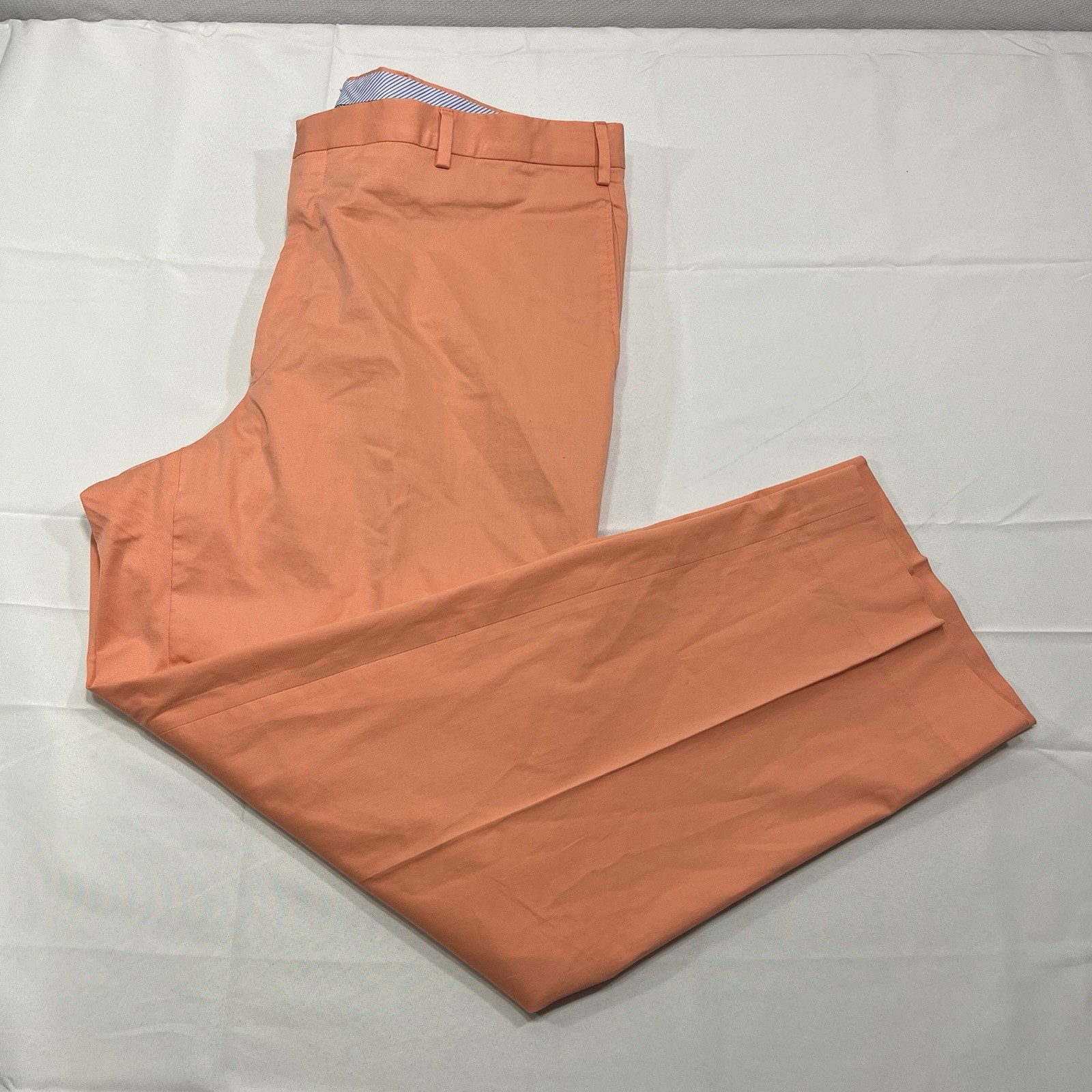 Ben Silver Charleston Pants Mens 40R (Fit: 40×29.5”) Orange Made in Italy – Read