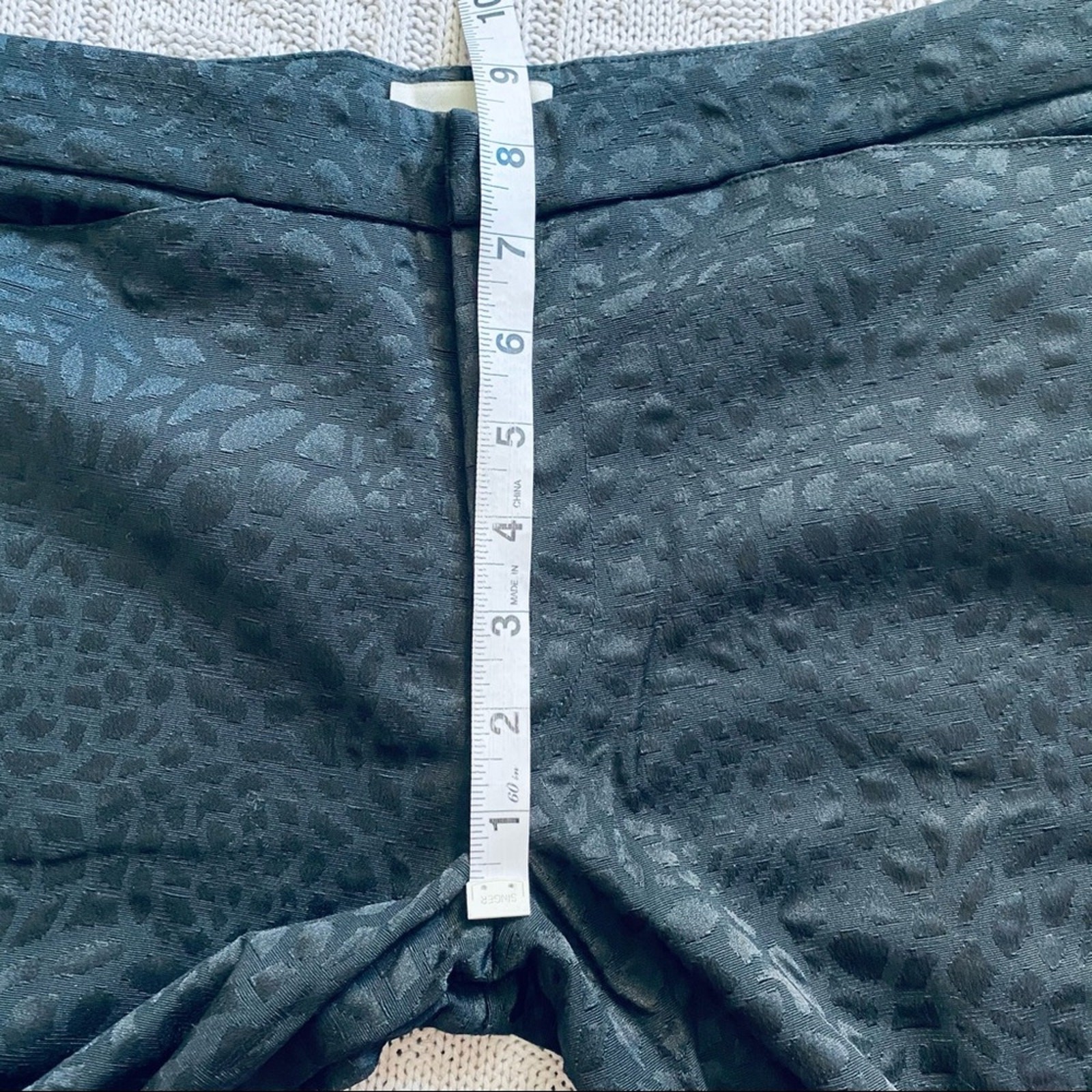 Vintage Jack Henry black giraffe print pants