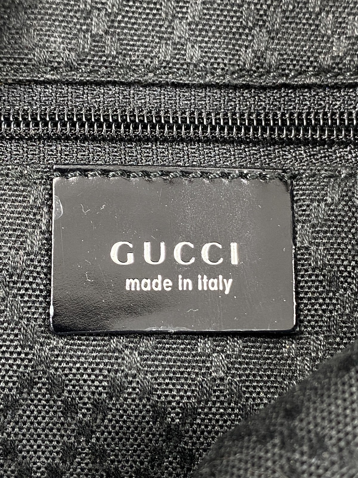 Gucci Black Nylon Bamboo Top Handle Hobo Bag