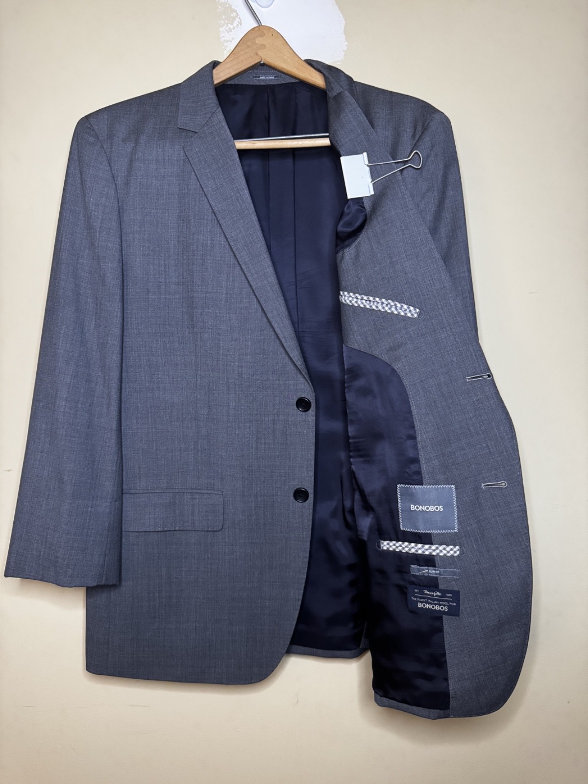 Bonobos Foundation Suit | Light Grey | Slim Fit | Marzotto Italian Wool