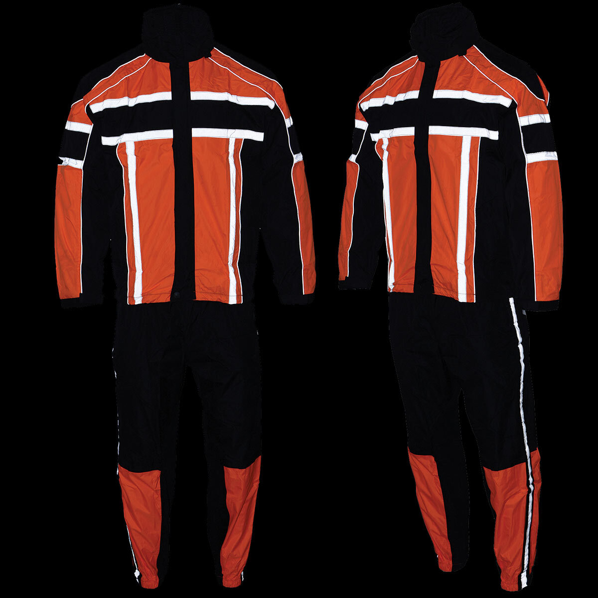 Milwaukee Leather SH2331 Men’s Water Resistant Rain Suit w/ Reflective Tape