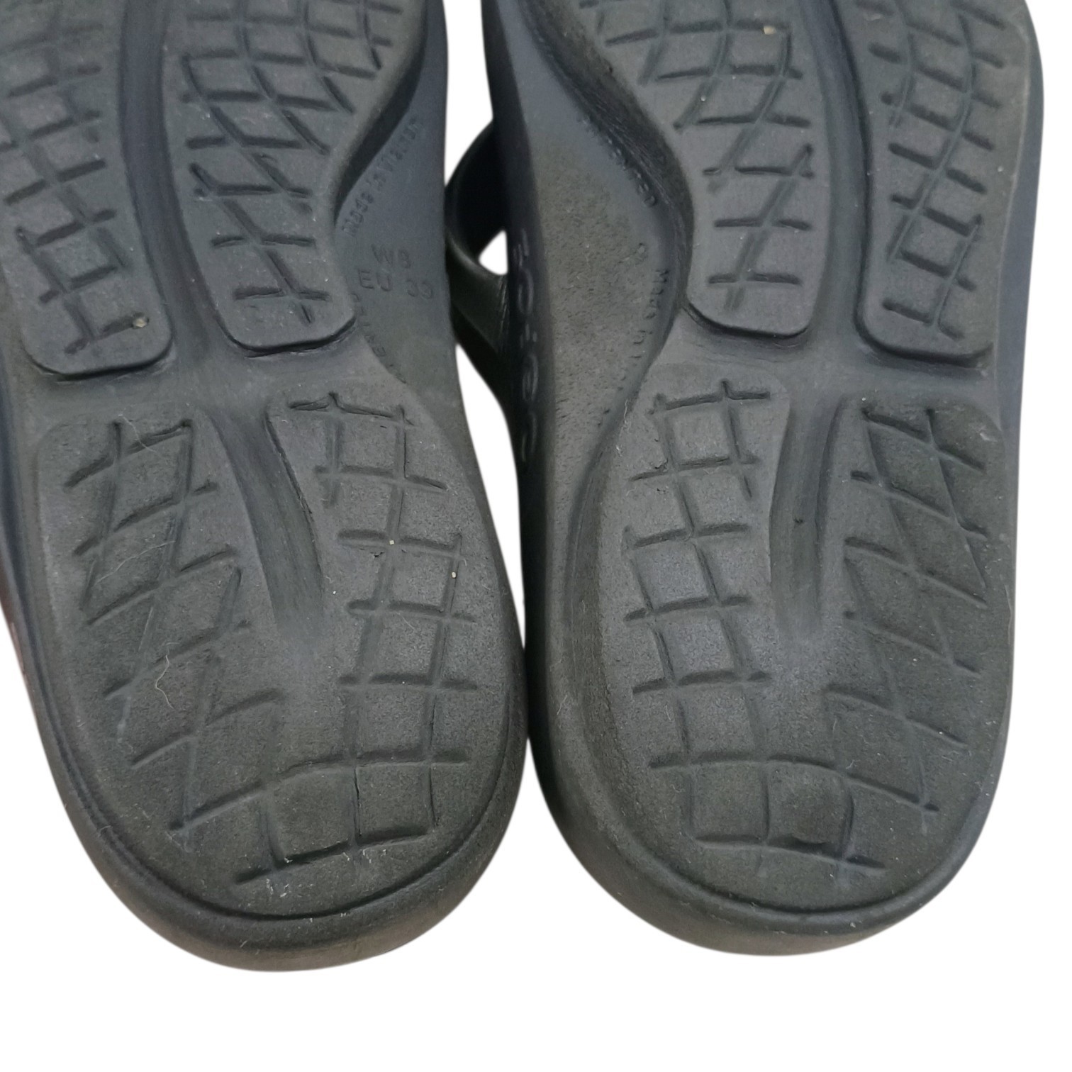 OOFOS Oolala Recovery Thong Sandals Latte Black Women’s Size 8 EU 39