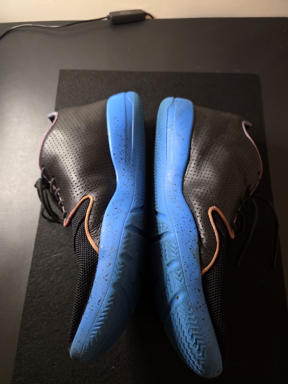 Jordan Eclipse 11.5 Lace Up Low Top Sneakers Black Blue Pink Mesh Rubber