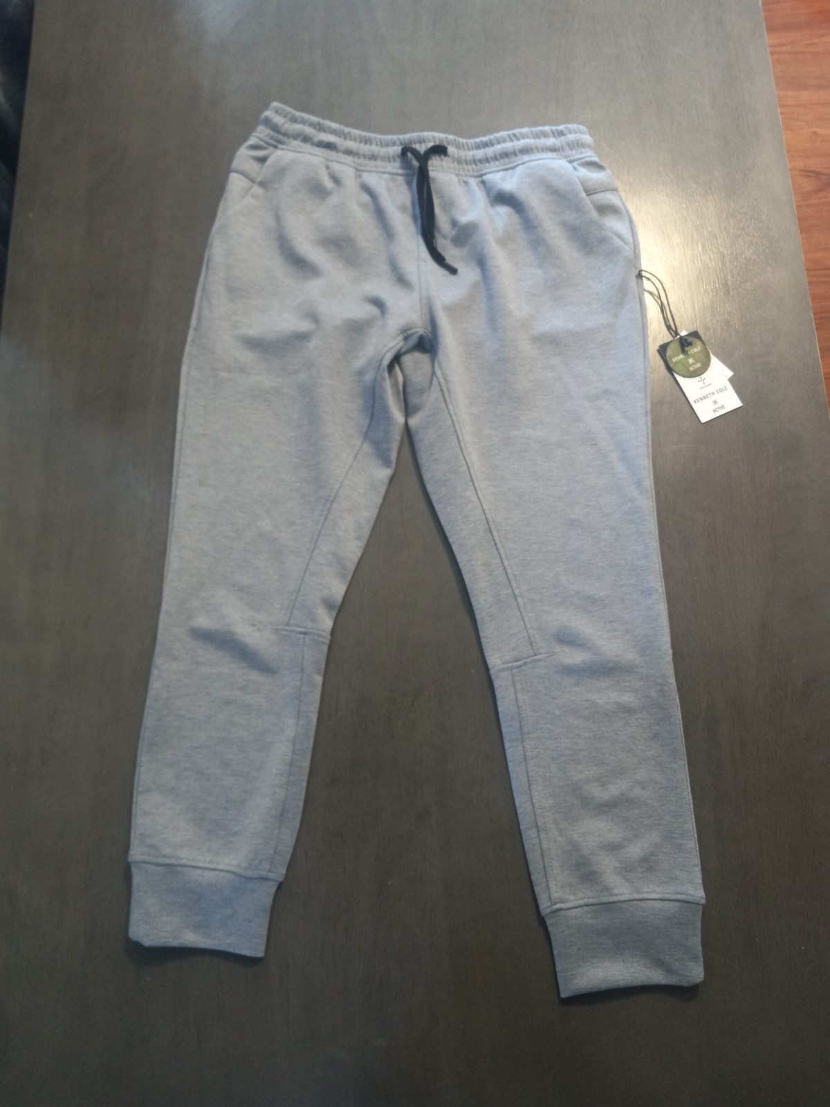 Kenneth Cole X Active Tech Jogger Steel Blue Heather Color Mens Size Large Nwt