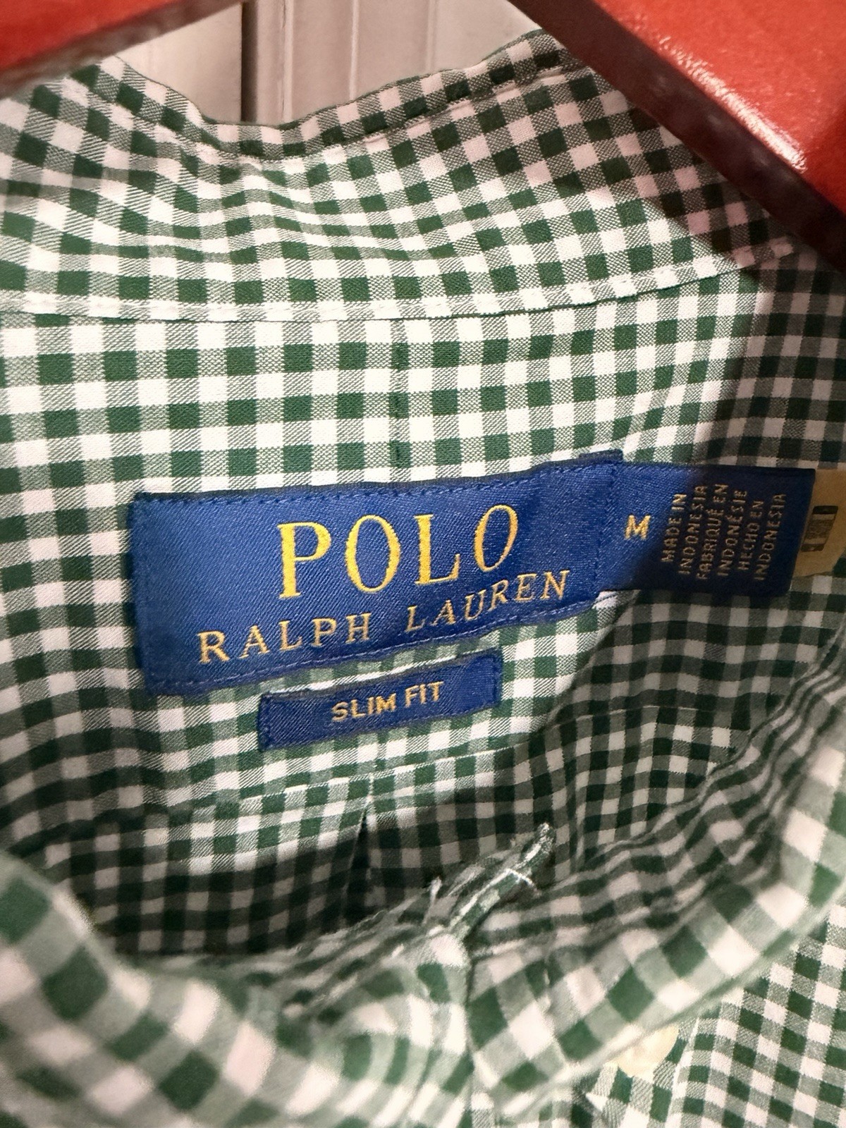 2-Pack Polo Ralph Lauren Men’s Long Sleeve Plaid Solid Size M Slim Fit