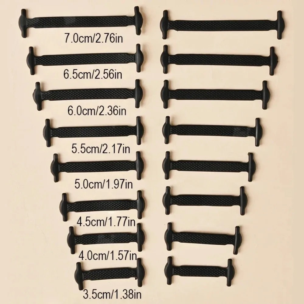 16Pcs Silicone No Tie Shoelaces Elastic Rubber Laces for Kids & Adults