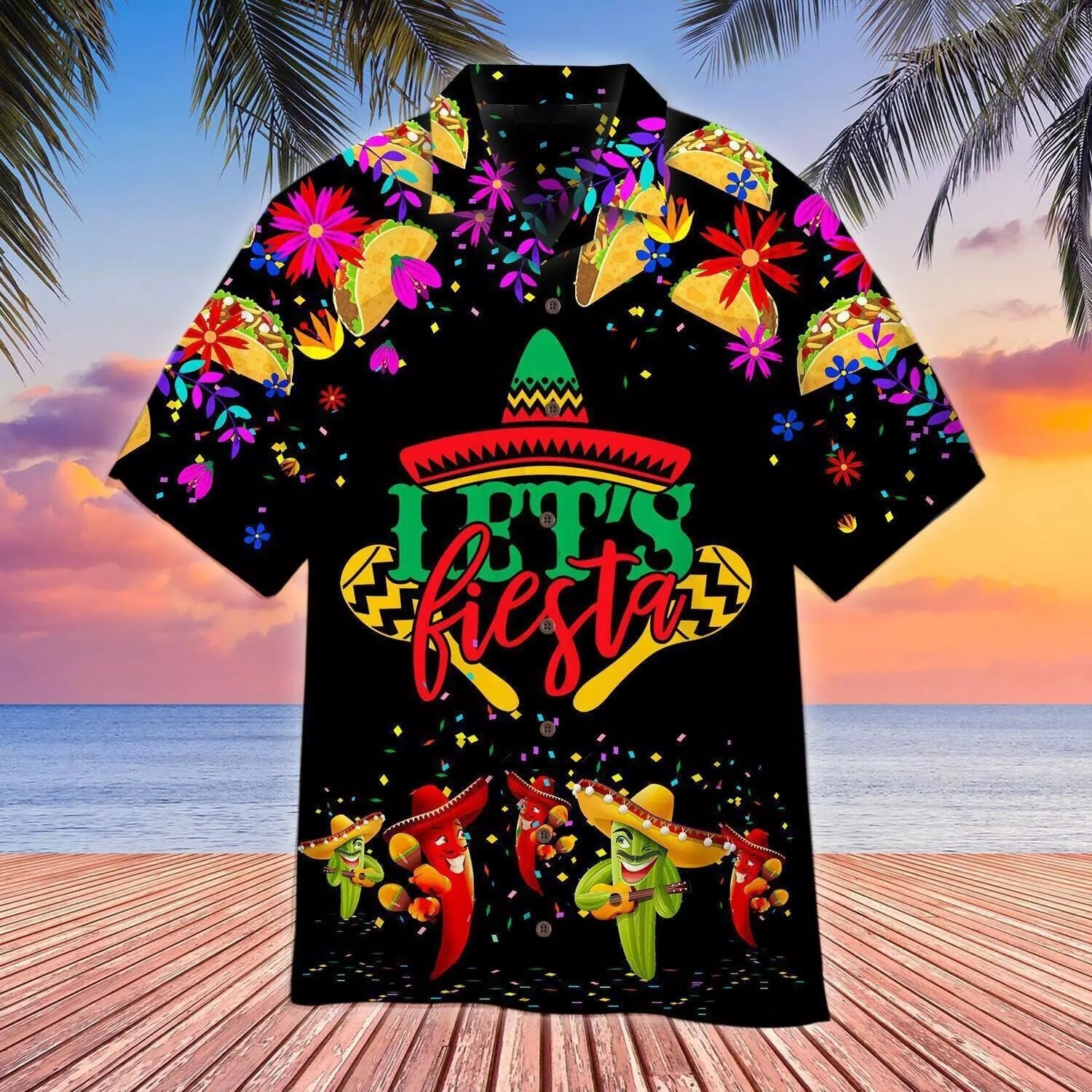 Let’s Fiesta Cinco De Mayo Hawaiian Shirt For Men & Women