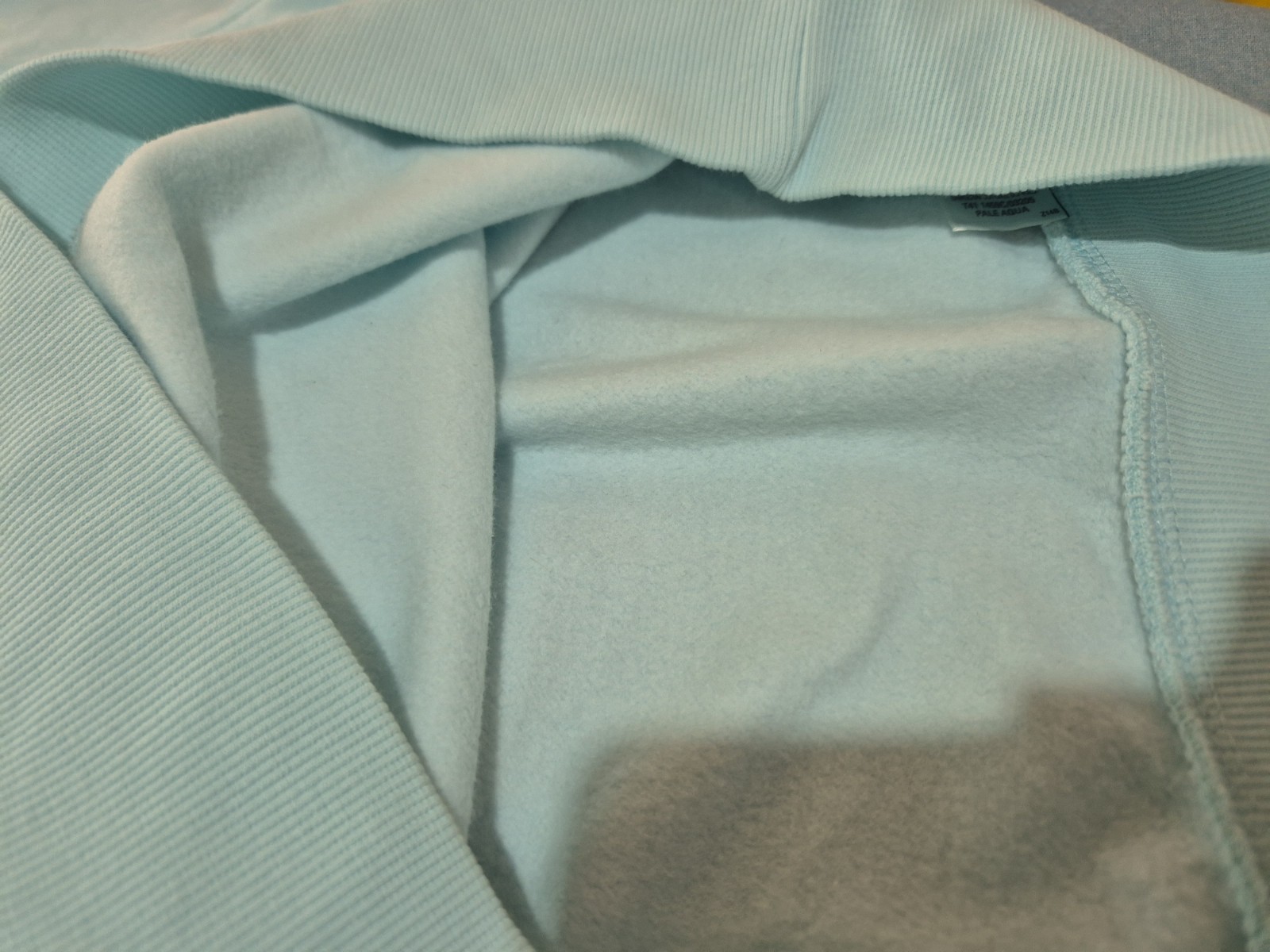 M&S Marks and Spencer Light Blue Hoodie Jumper Sweater Womens 8 Fleece Lined