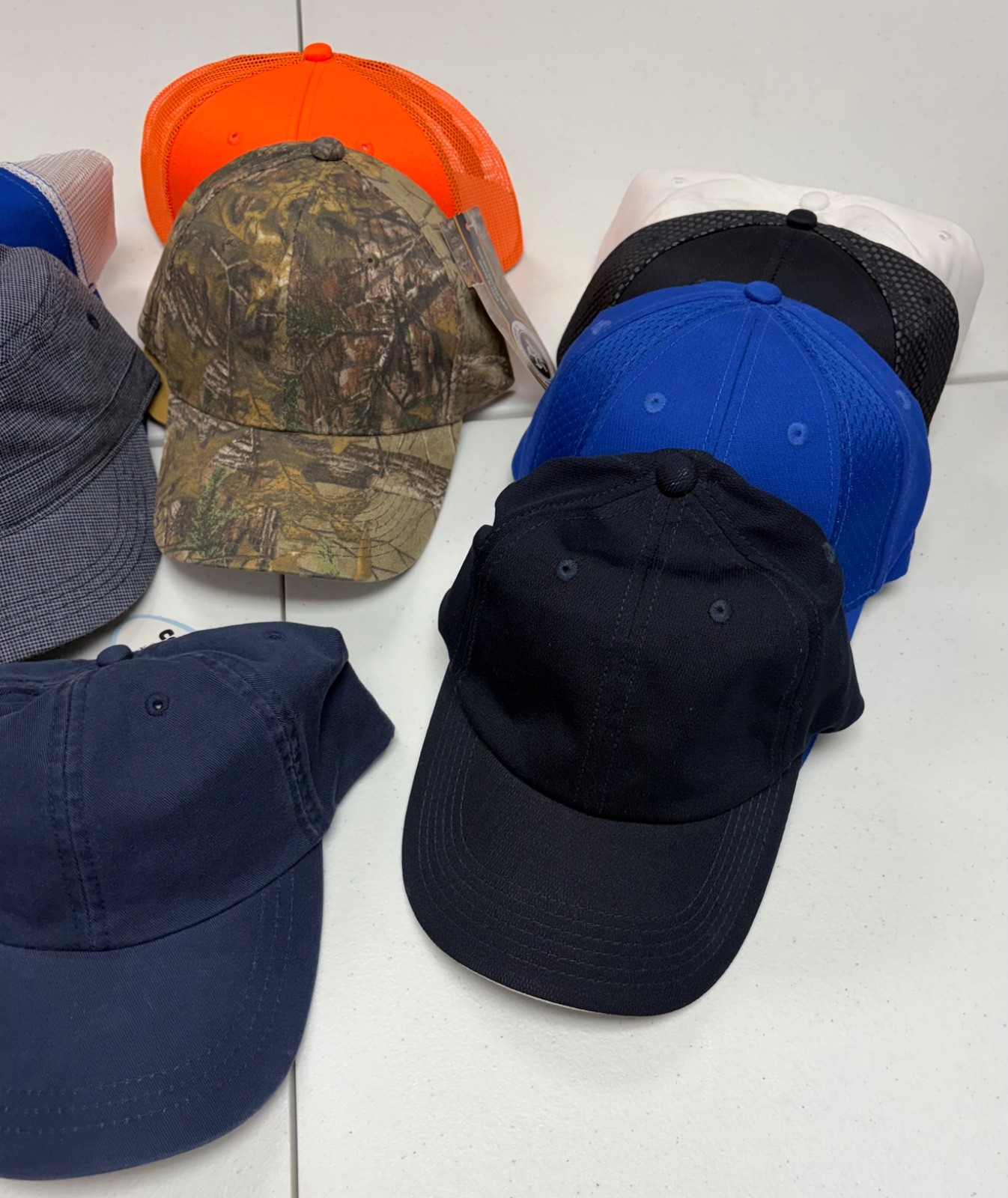 NOS Lot of 13 Blank Hats – OTTO, Pacific & More – Structured, Trucker, Snapback+