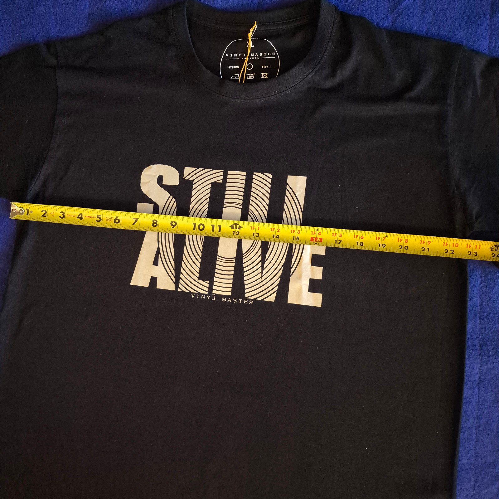 NEW – X-LARGE – Vinyl Master Clothing – Still Alive – Record Collector Tee Shirt