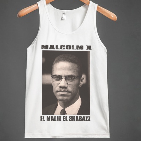 Malcolm X T-shirt, MLK, Ferguson, Mike Brown, Nelson Mandela, new, black history