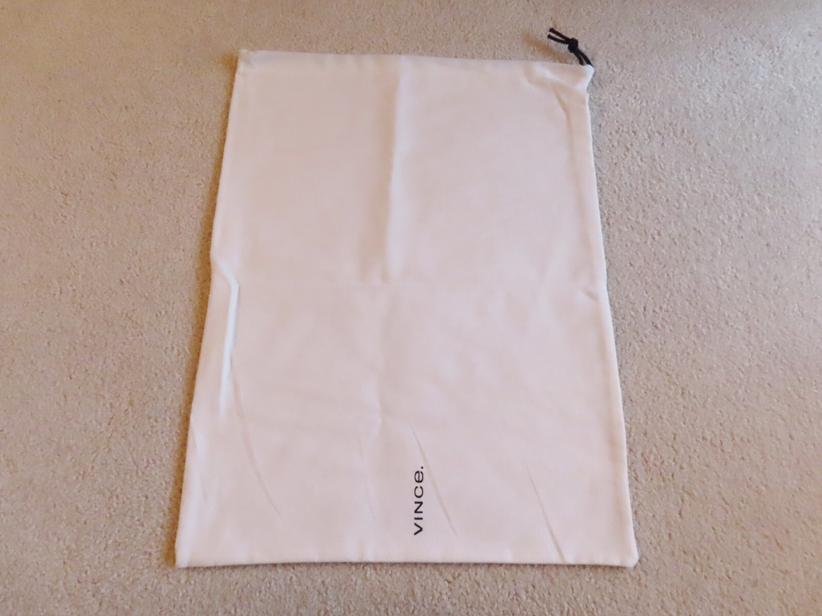 Vince Dust Bag with Drawstring Closure for Shoes 13 in x 17.5 in Mint Condition