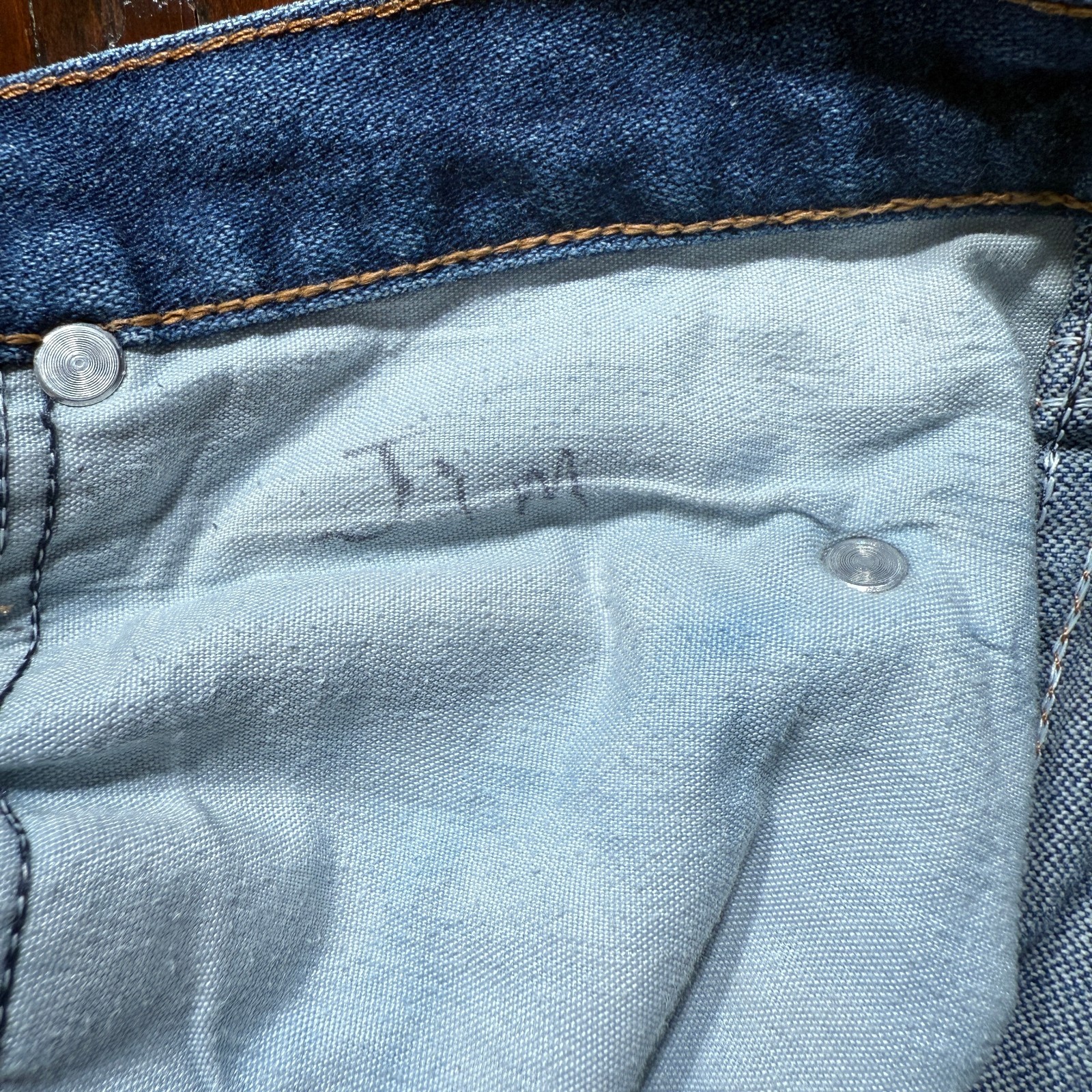 Wrangler Jeans Mens 38×30 Blue Straight Western Faded Whiskers 47MWZ *READ*