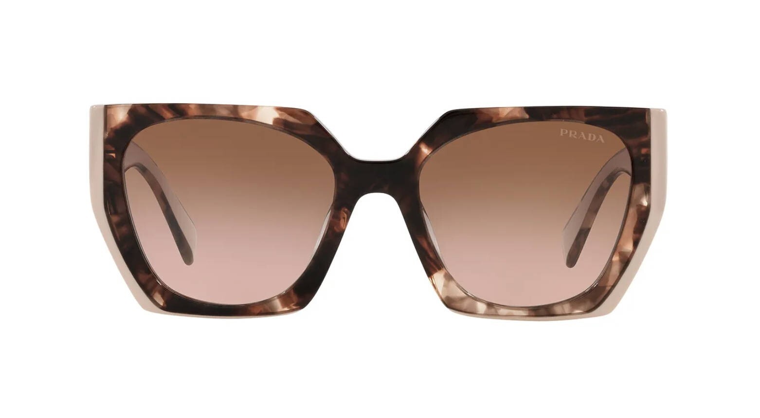 PRADA MONOCHROME PR 15WS Havana Pink/Brown Pink Shaded (01R-0A6) Sunglasses