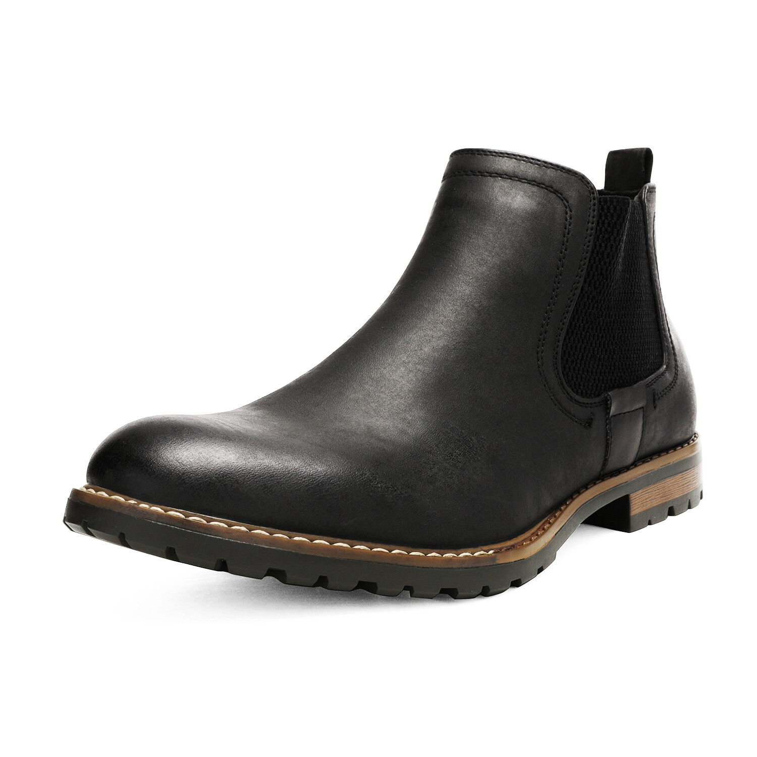 Men’s Chelsea Ankle Boots Classic Dress Casual Elastic Slip On Shoes