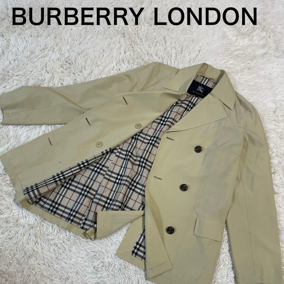 Burberry London mid coat Nova check double