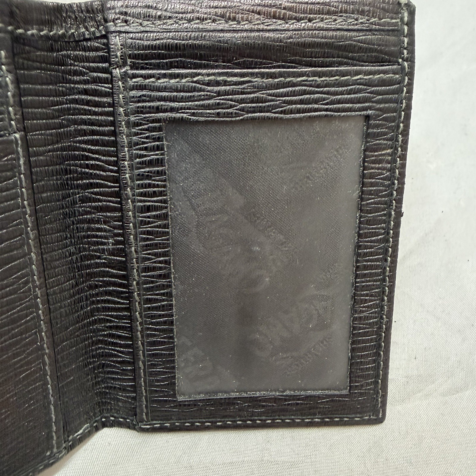 Genuine Salvatore Ferragamo Leather card case / Card case black / Good Condition