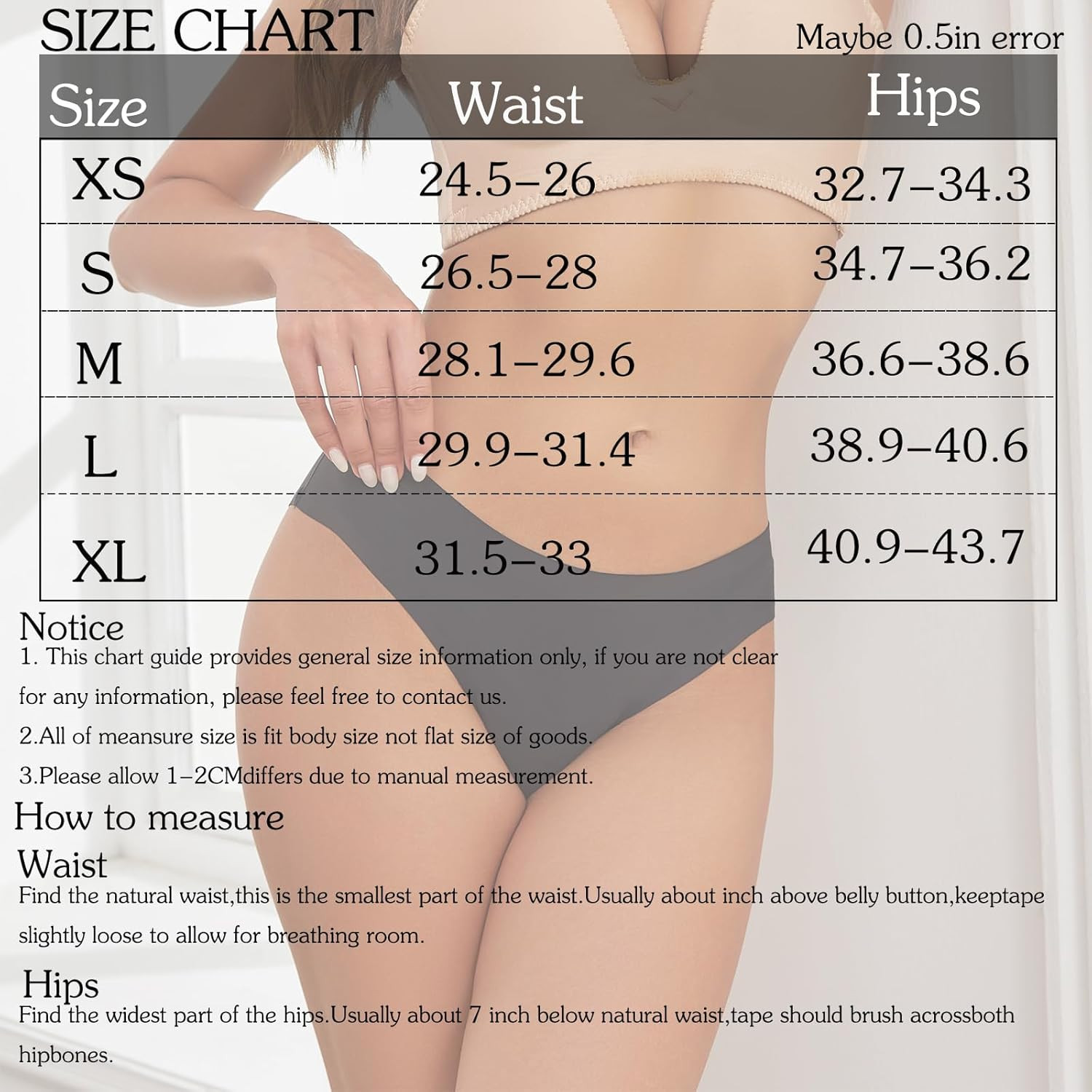 Seamless Underwear for Women No Show Panties Invisibles Briefs Soft Stretch Biki