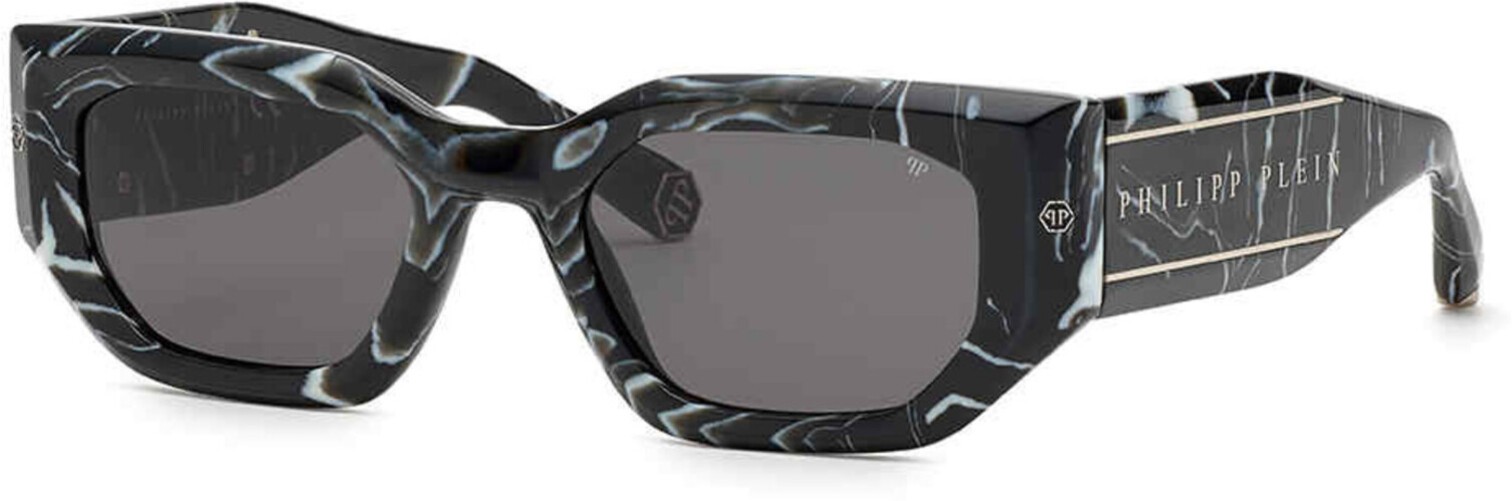 Philipp Plein SPP 066 M Marbled Black 0z21 Size 51 Sunglasses