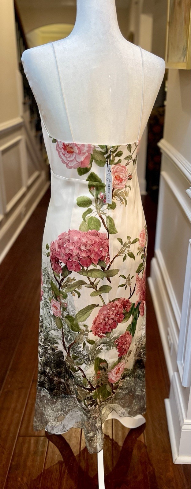 Alice & Olivia Floral Julietta Cutaway Lace MIDI Dress NWT MSRP $495 Sz 6