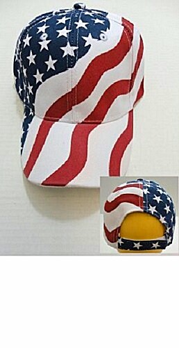 USA American Flag Hat Adjustable Back w/ Vent Holes Baseball Hat Cap BOXED