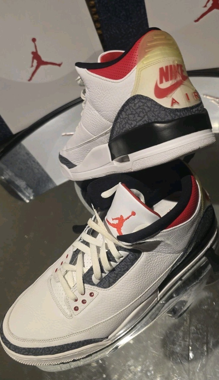 Nike Air Jordan 3 Retro SE Fire Red Denim CZ6431-100 US 15 Rare Excellent OG Box