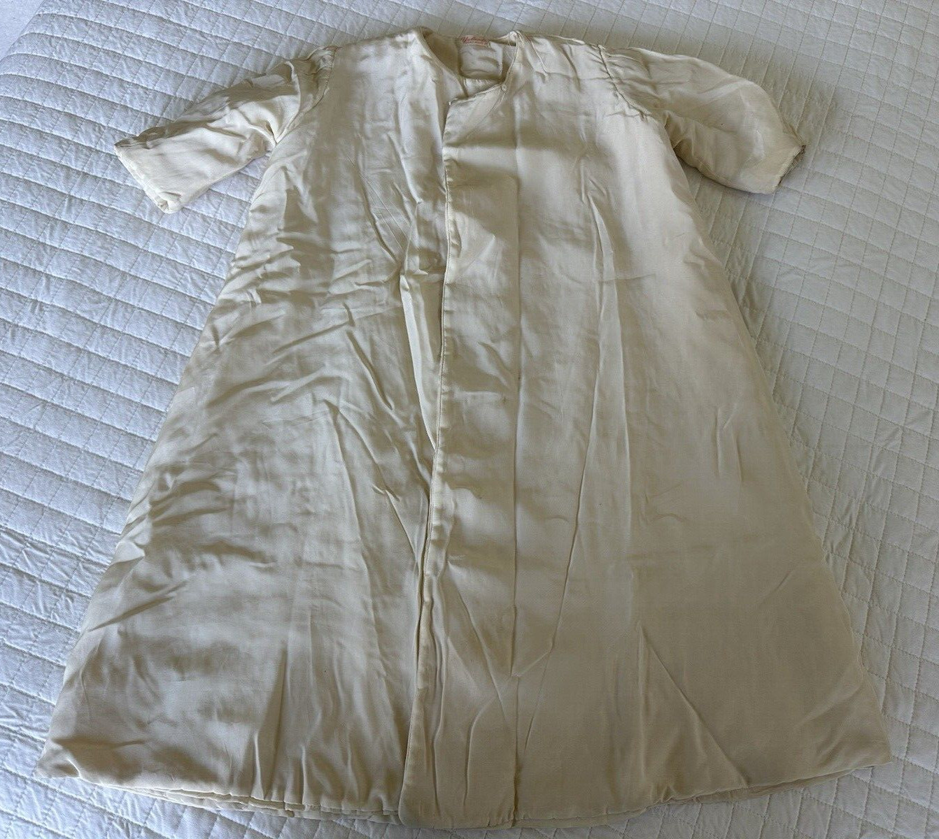 Vintage Cream Infant Christening Baptismal Jacket