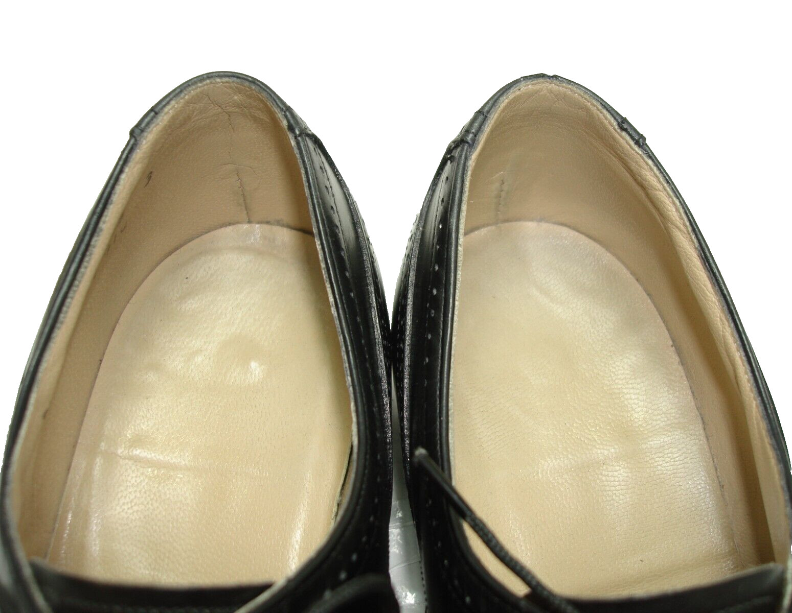 Men’s Shoes JOHNSTON & MURPHY Wingtip Brogue Balmoral Sz 8.5 D Black Leather