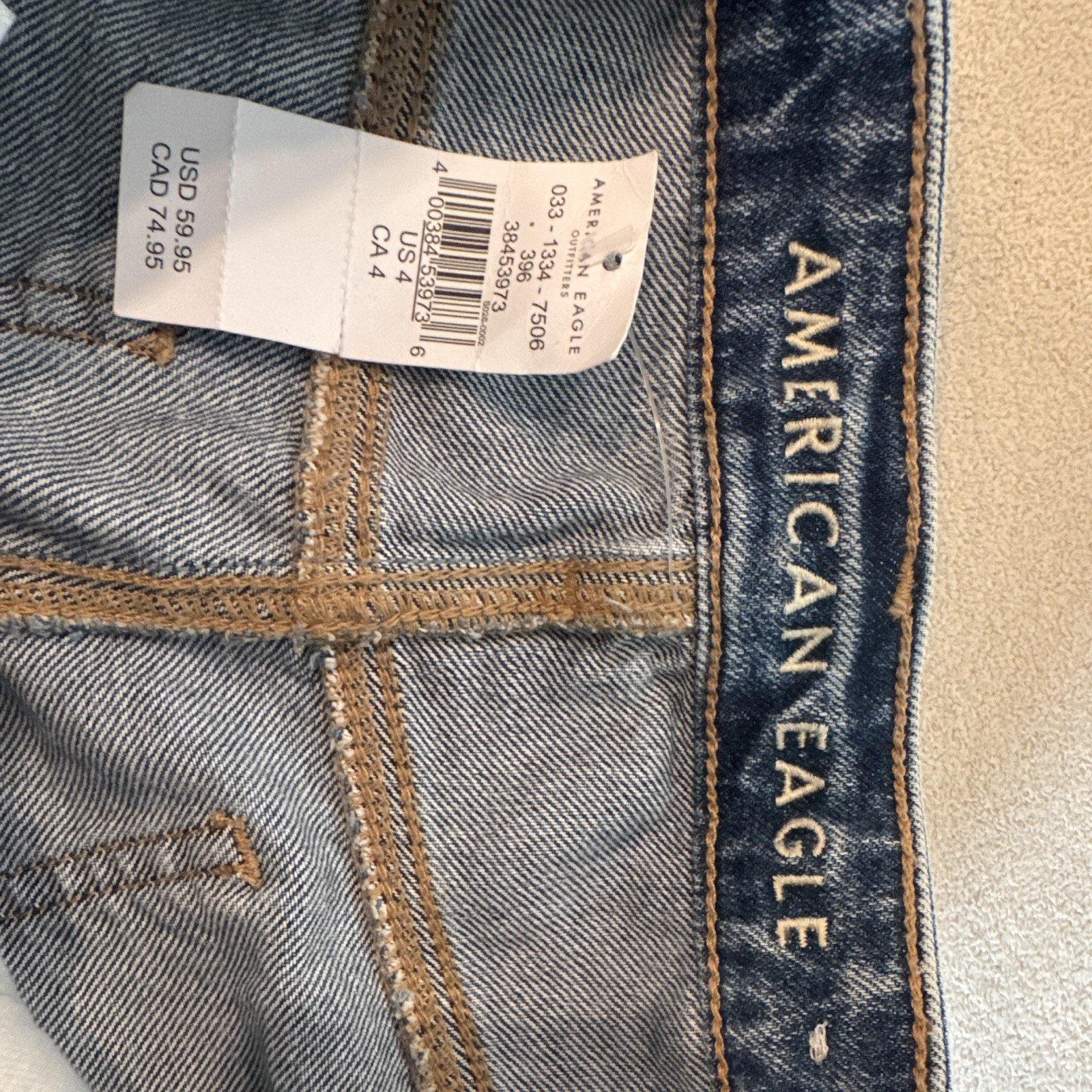 American Eagle Outfitters Women’s Blue Distressed Denim Cut-Off Shorts 4
