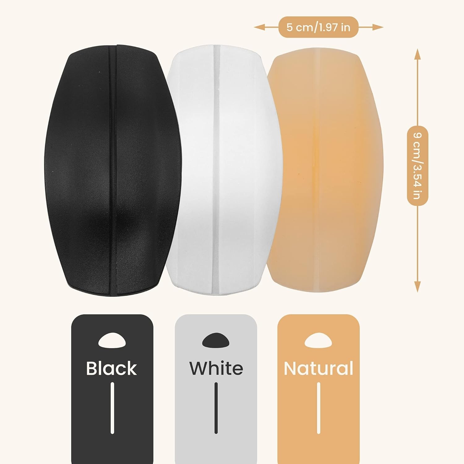 6 Pair Bra Strap Gel Pad Retainer Non-slip Soft and Easy Shoulder Protection Pad