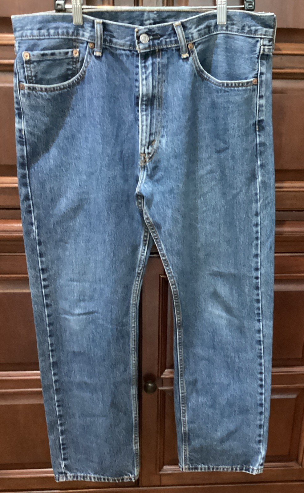 Levi’s 505 Regular Fit Jean for Men, Size 36 x 30 inch – Medium Stonewash