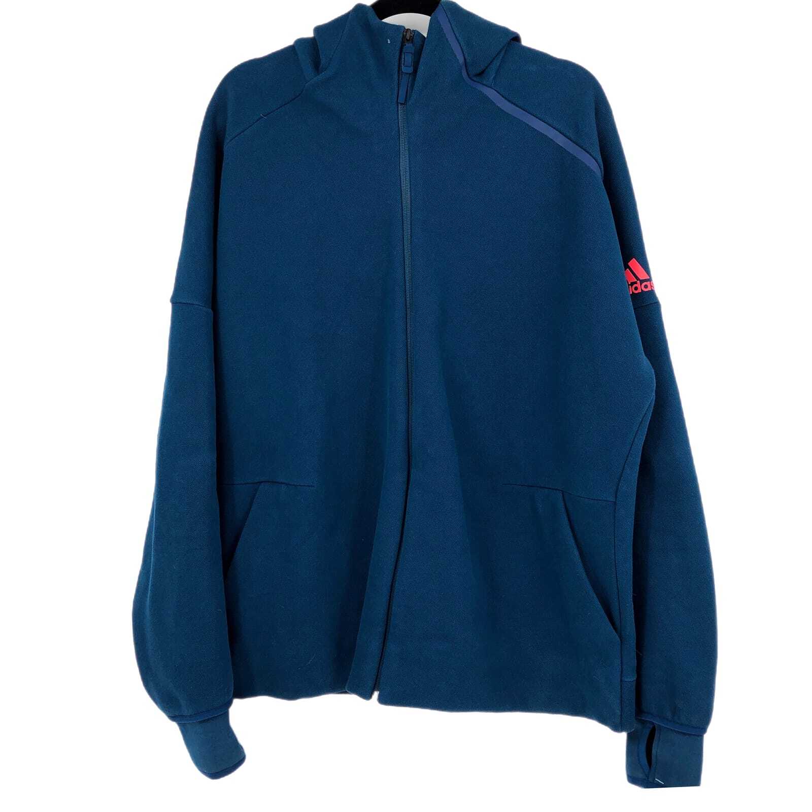 adidas Blue Full Zip Sweatshirt | For All Seasons