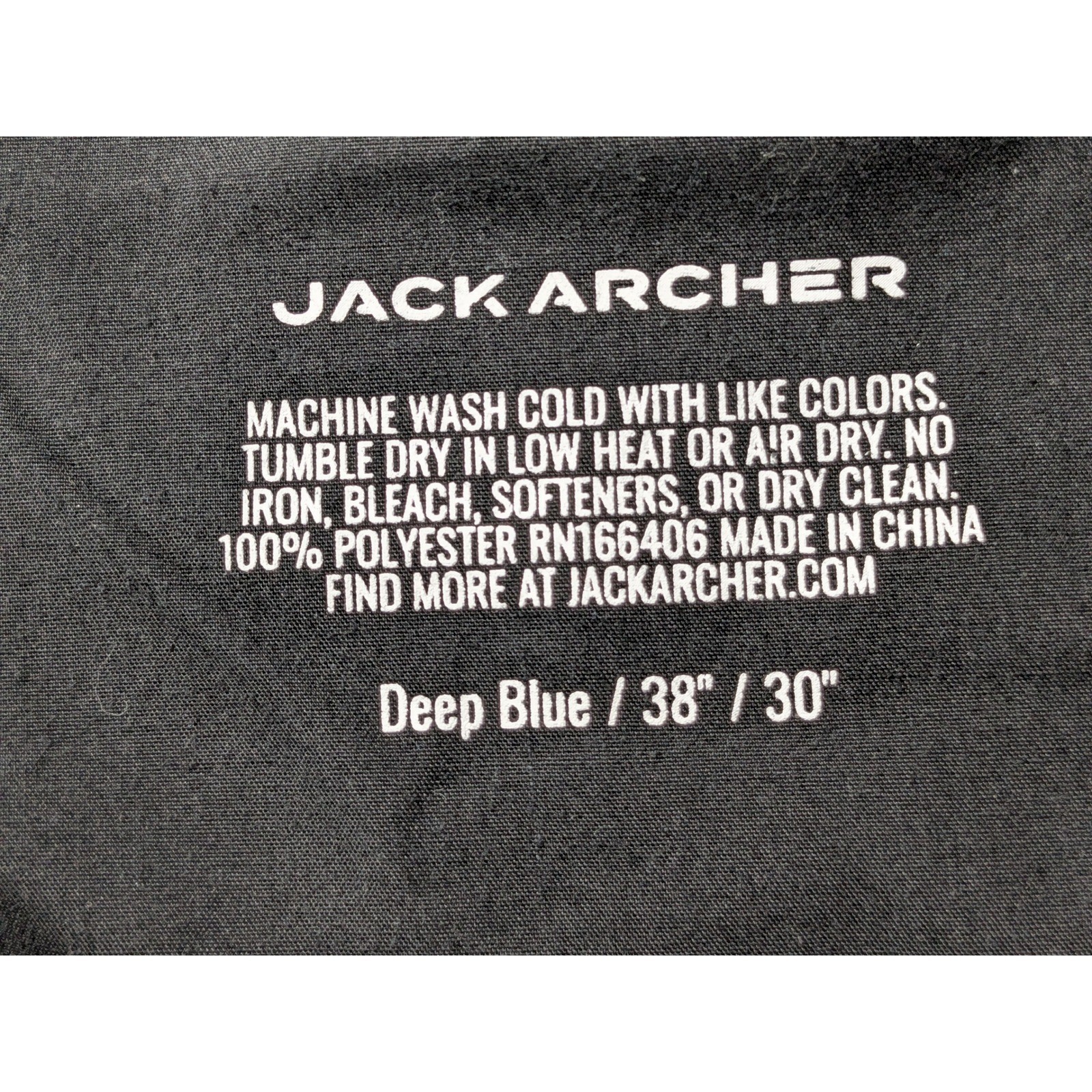 JACK ARCHER Deep Blue Polyester Chino Pants Men’s Size 38×30