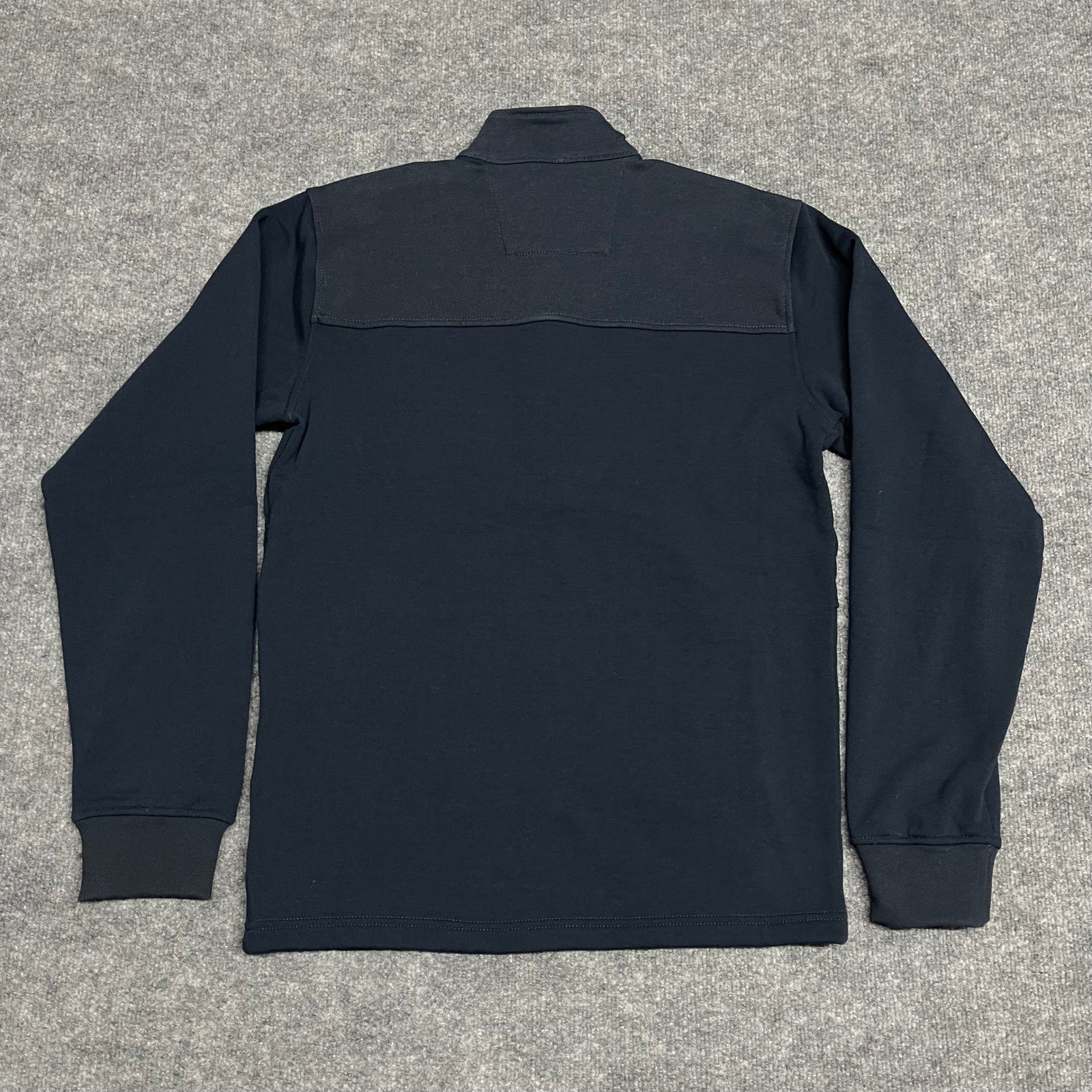 Carhartt FR Pullover Mens Small Blue Rain Defender Mock Neck Flame Resistant