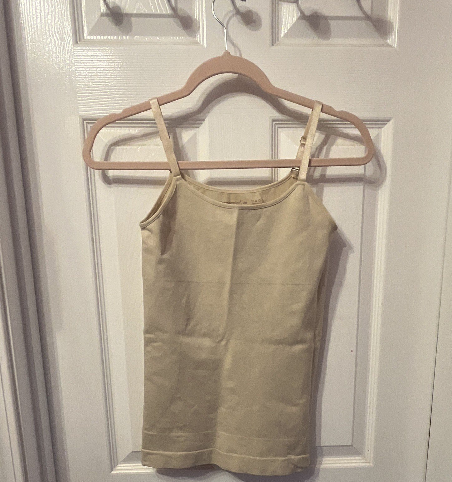 Shapermint Essentials Women’s Shaping Stretch Knit Cami Beige L/G Adjustable