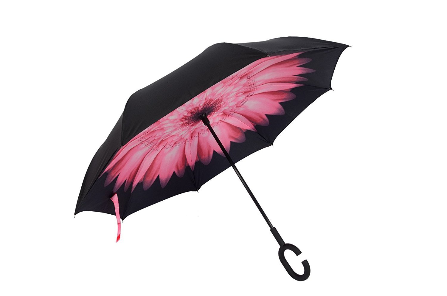 Reverse Folding Inverted Umbrella Double Layer Wind Proof UV Proof Inside out