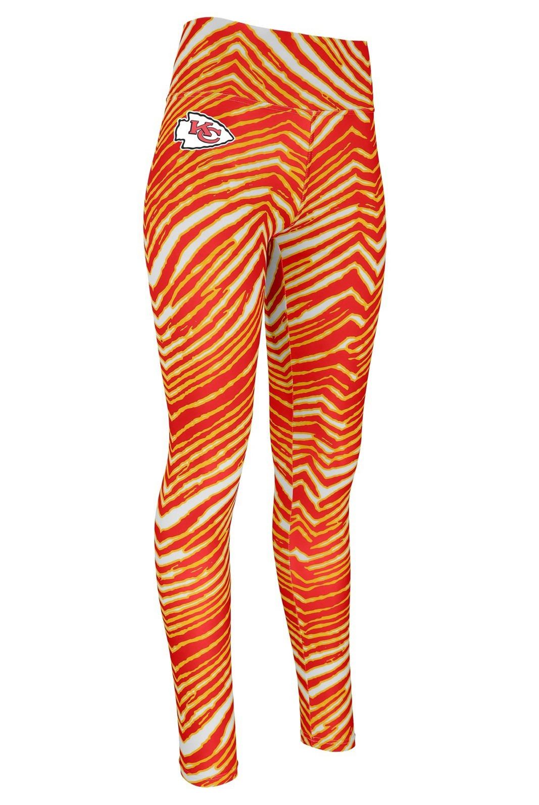 NFL Zubaz Kansas City Chiefs Women’s L High Rise Abstract Print Leggings