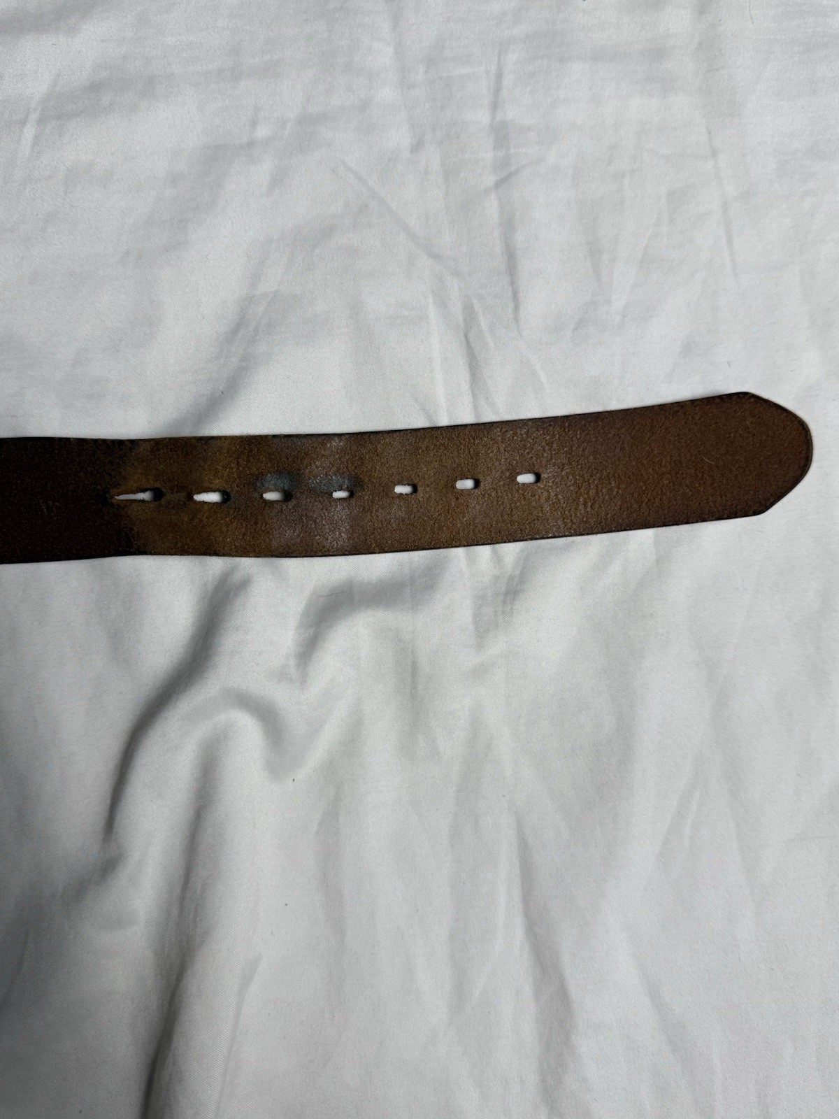 Wrangler Eagle Tooled Leather Western Belt Mens Size 42 Vintage Brown Cowboy